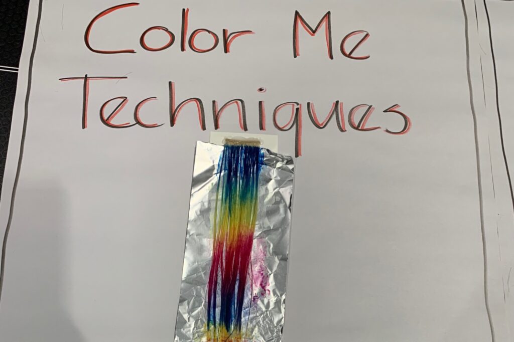färgläggningsteknik exempel på en utbildning